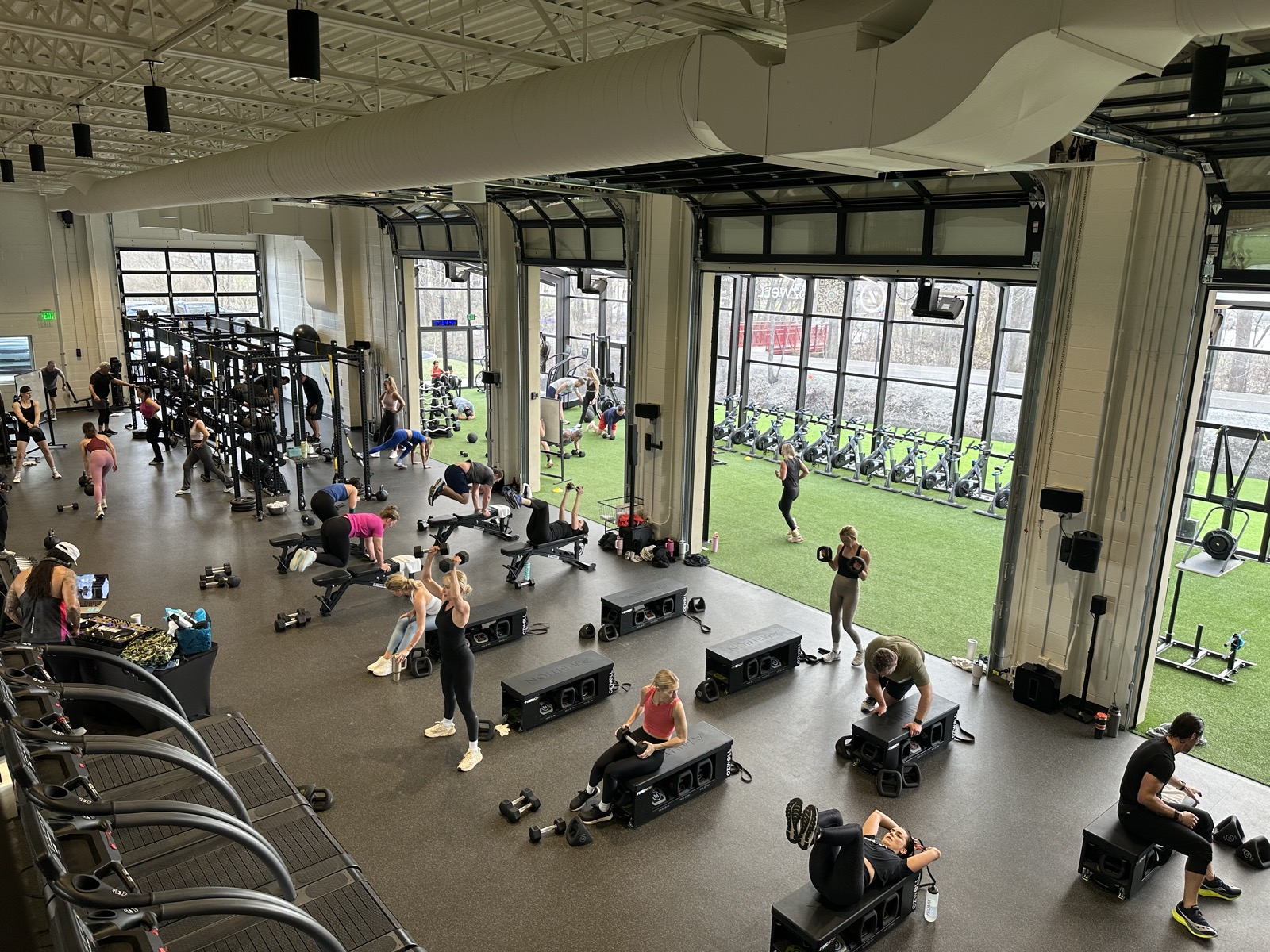 The strength training floor at Ozwell